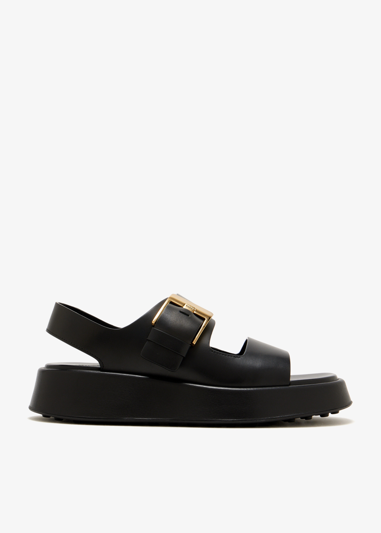 

Leather sandals, Black