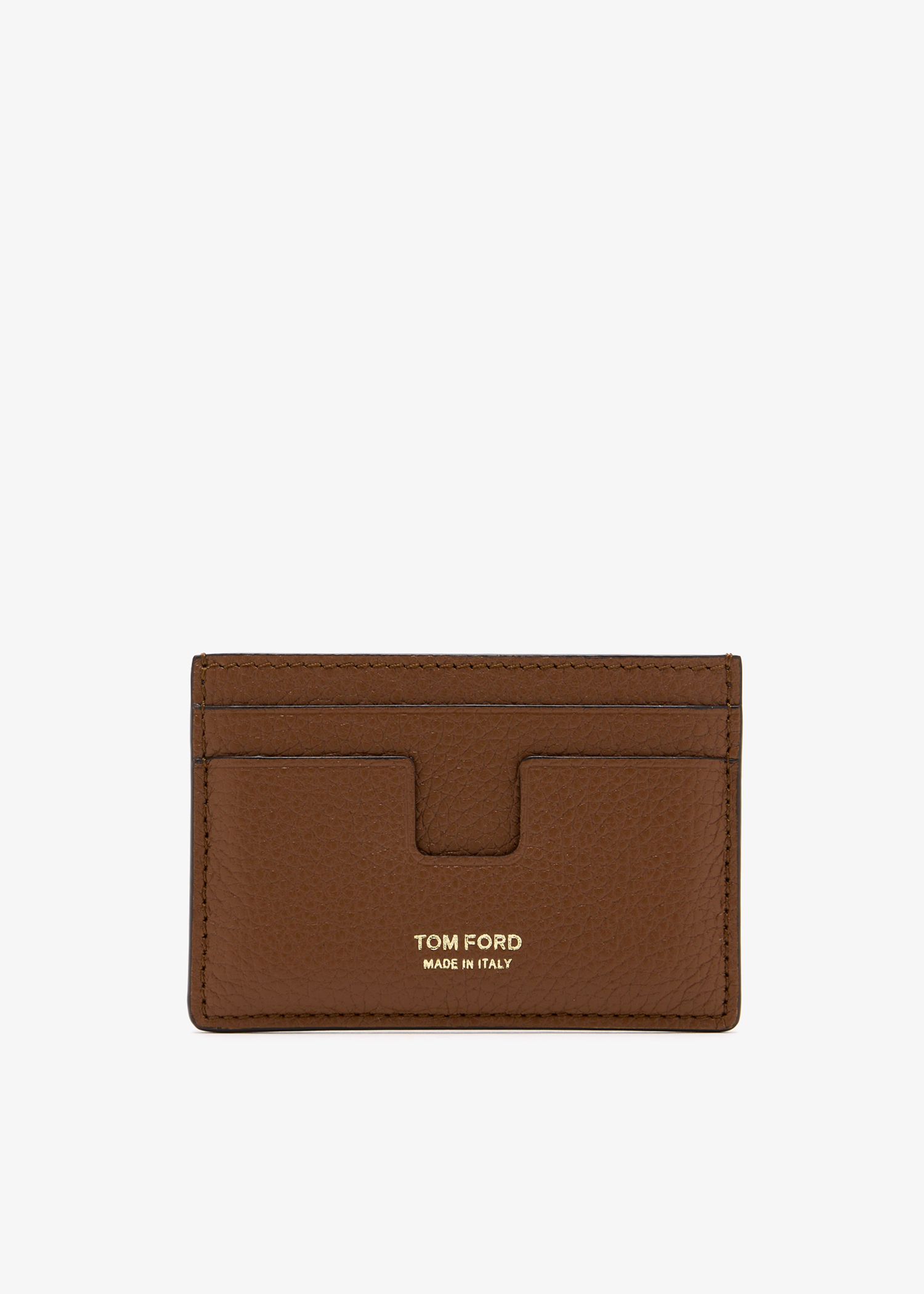 

Leather card case, Brown