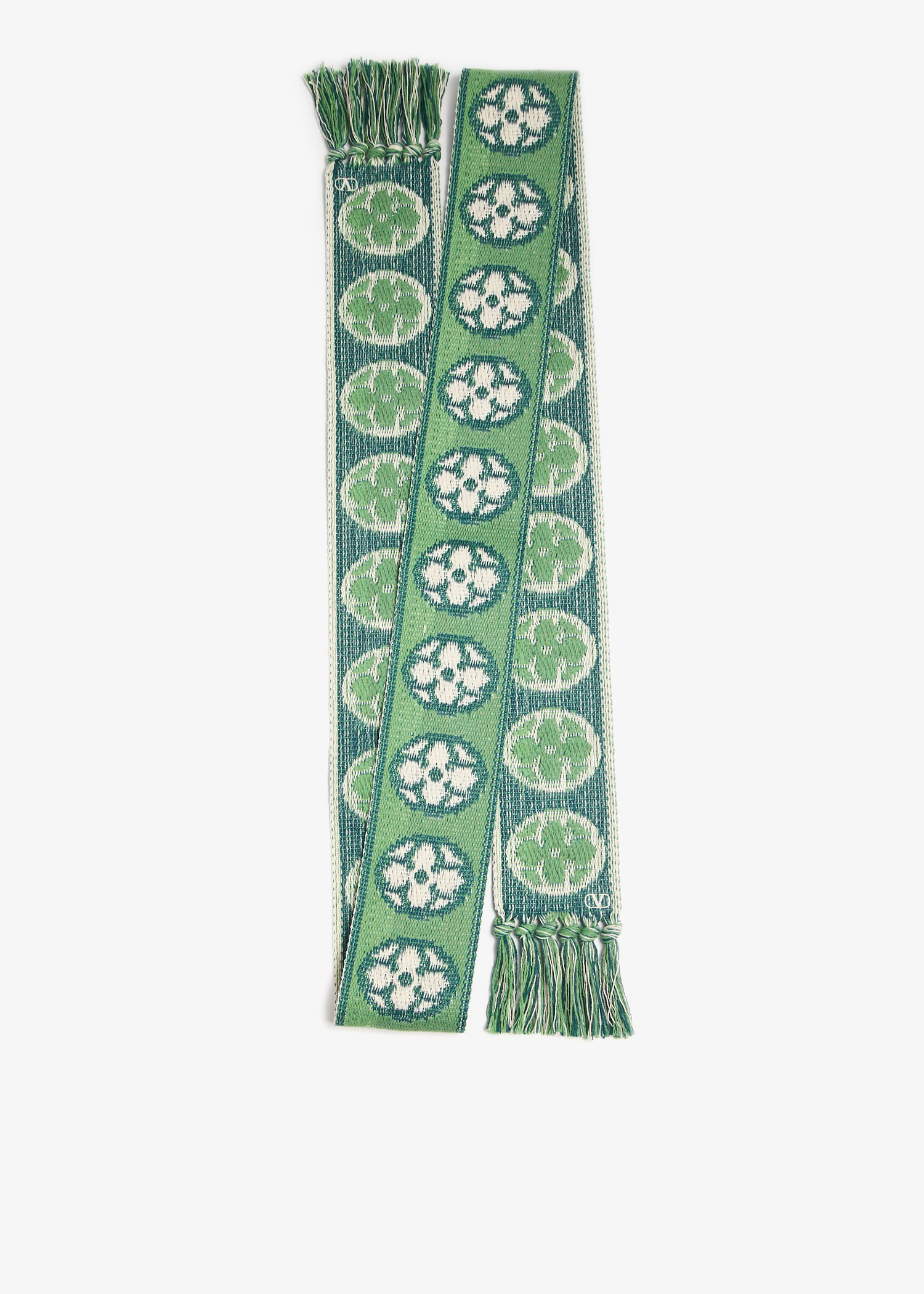 

Antibes cotton fringe scarf, Green