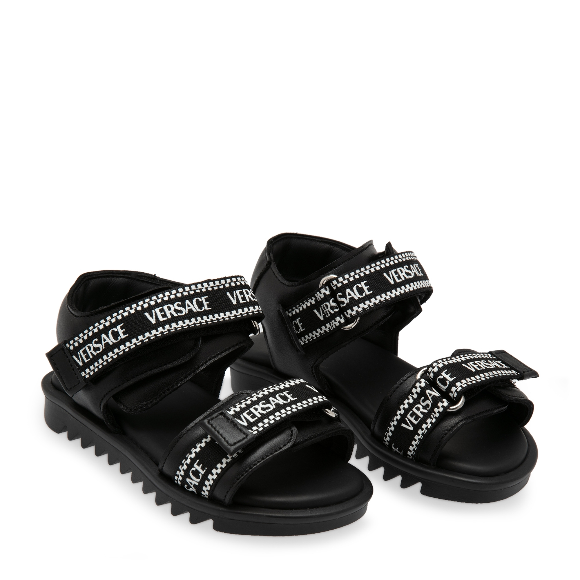 

Leather sandals, Black