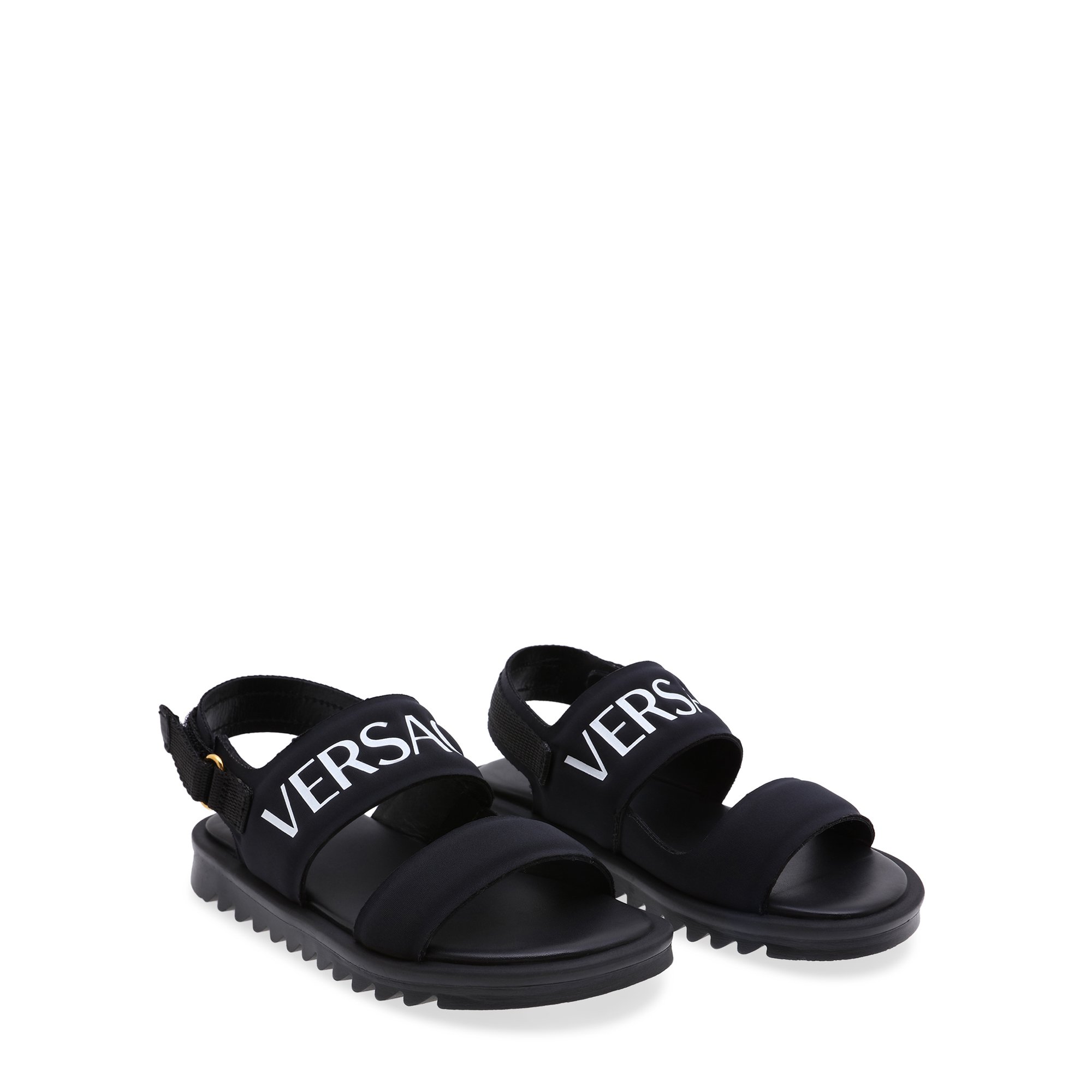 

Logo sandals, Black