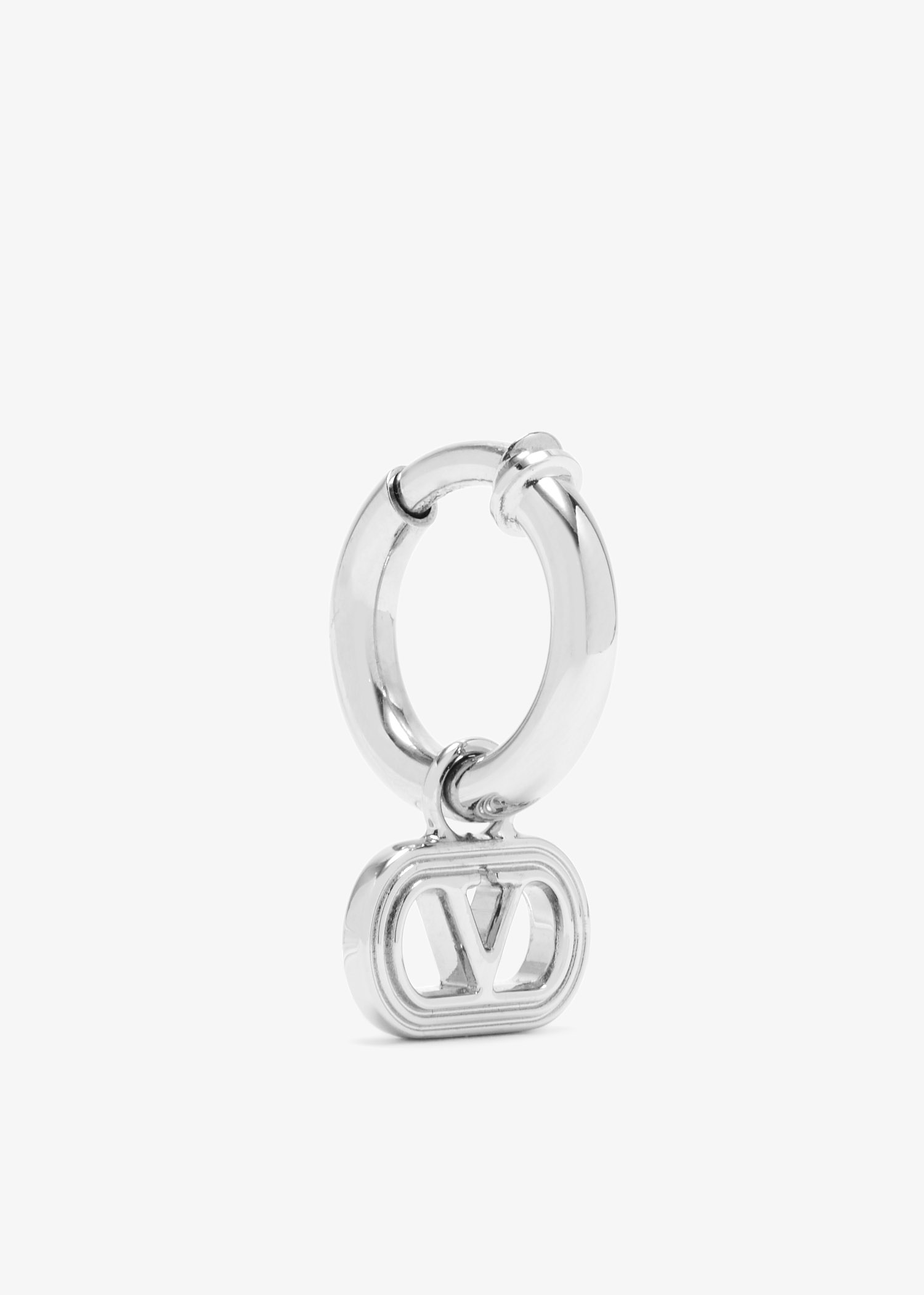 

Ovalette mono earring, Silver