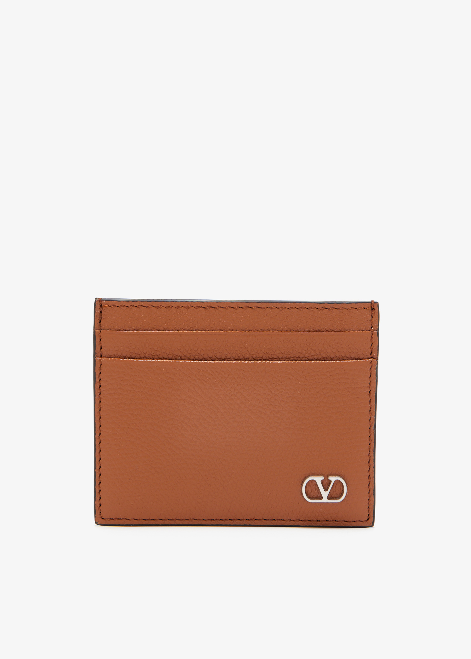

VLogo Signature card case, Brown