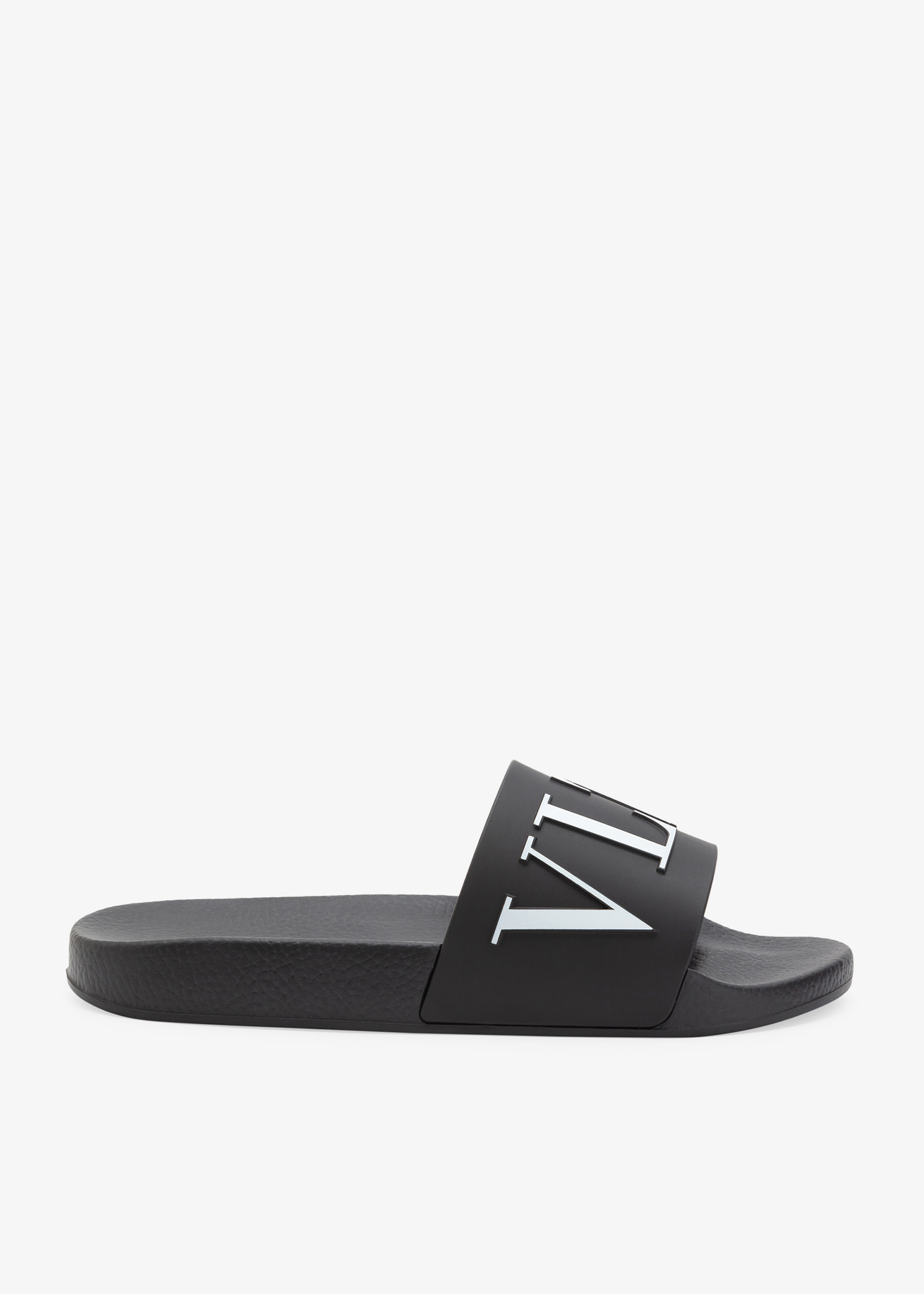 

PVC VLTN slides, Black