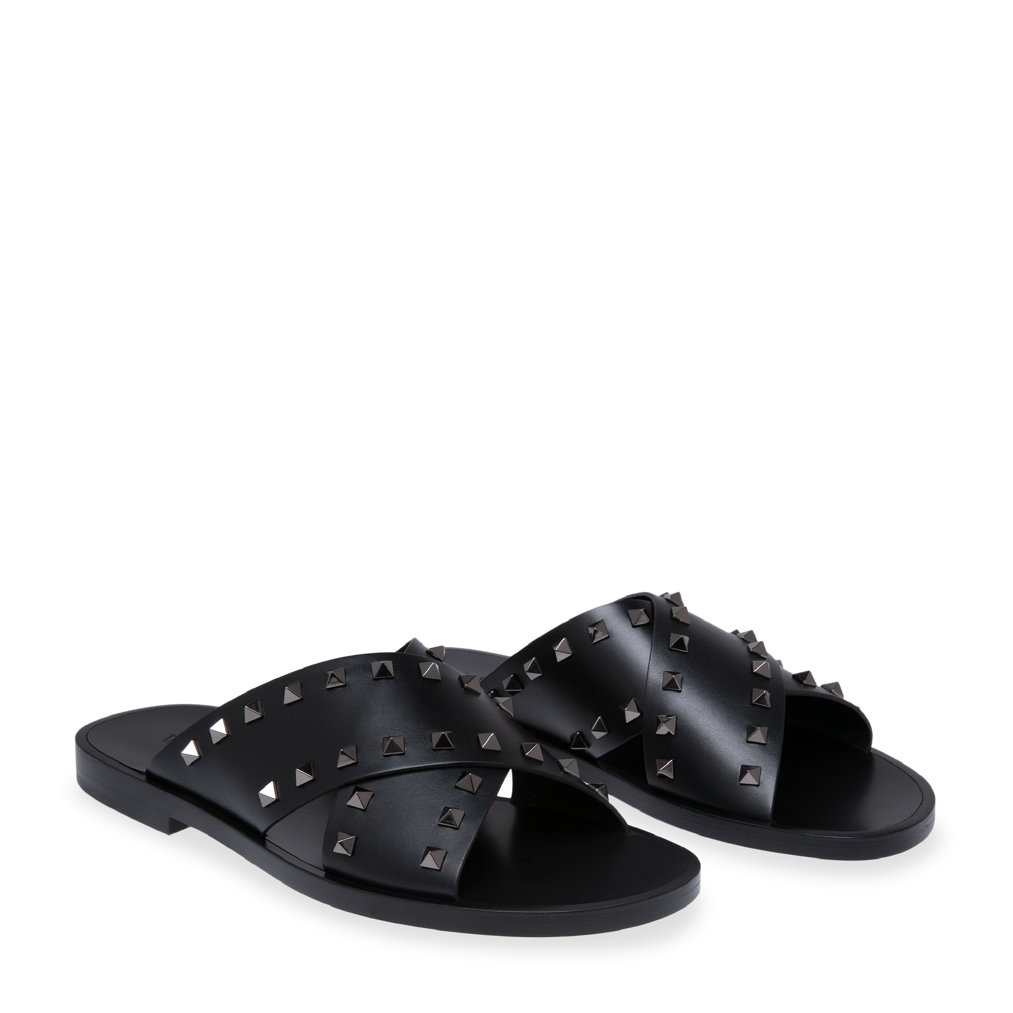 

Rockstud sandals, Black