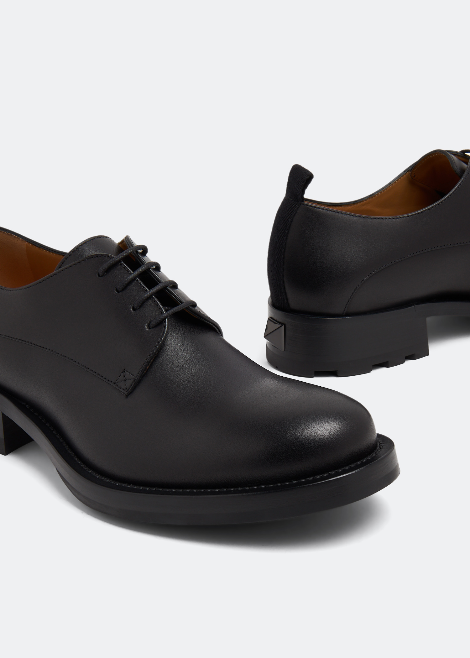 

Roman Stud Derby shoes, Black