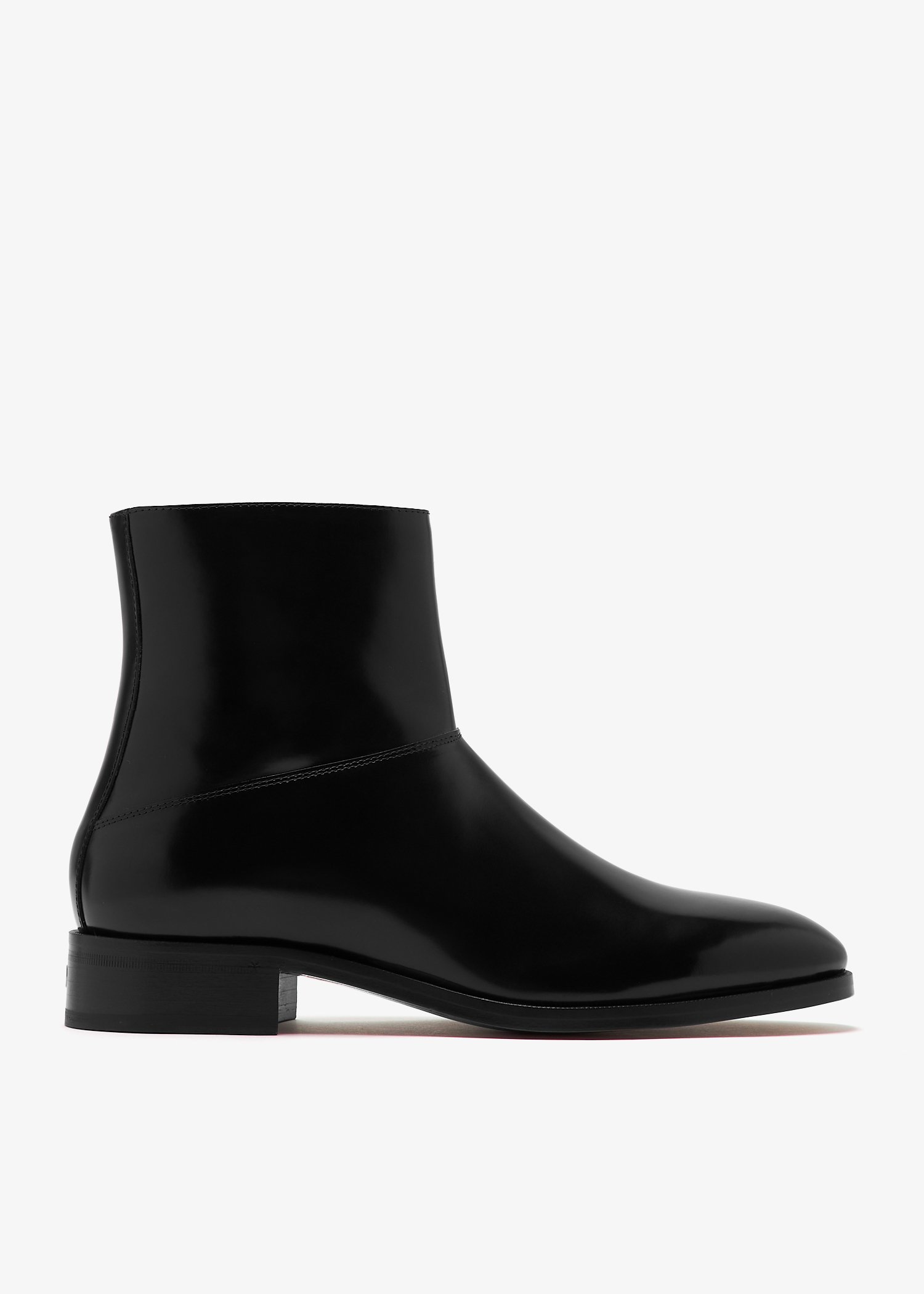 

Pat calfskin ankle boots, Black