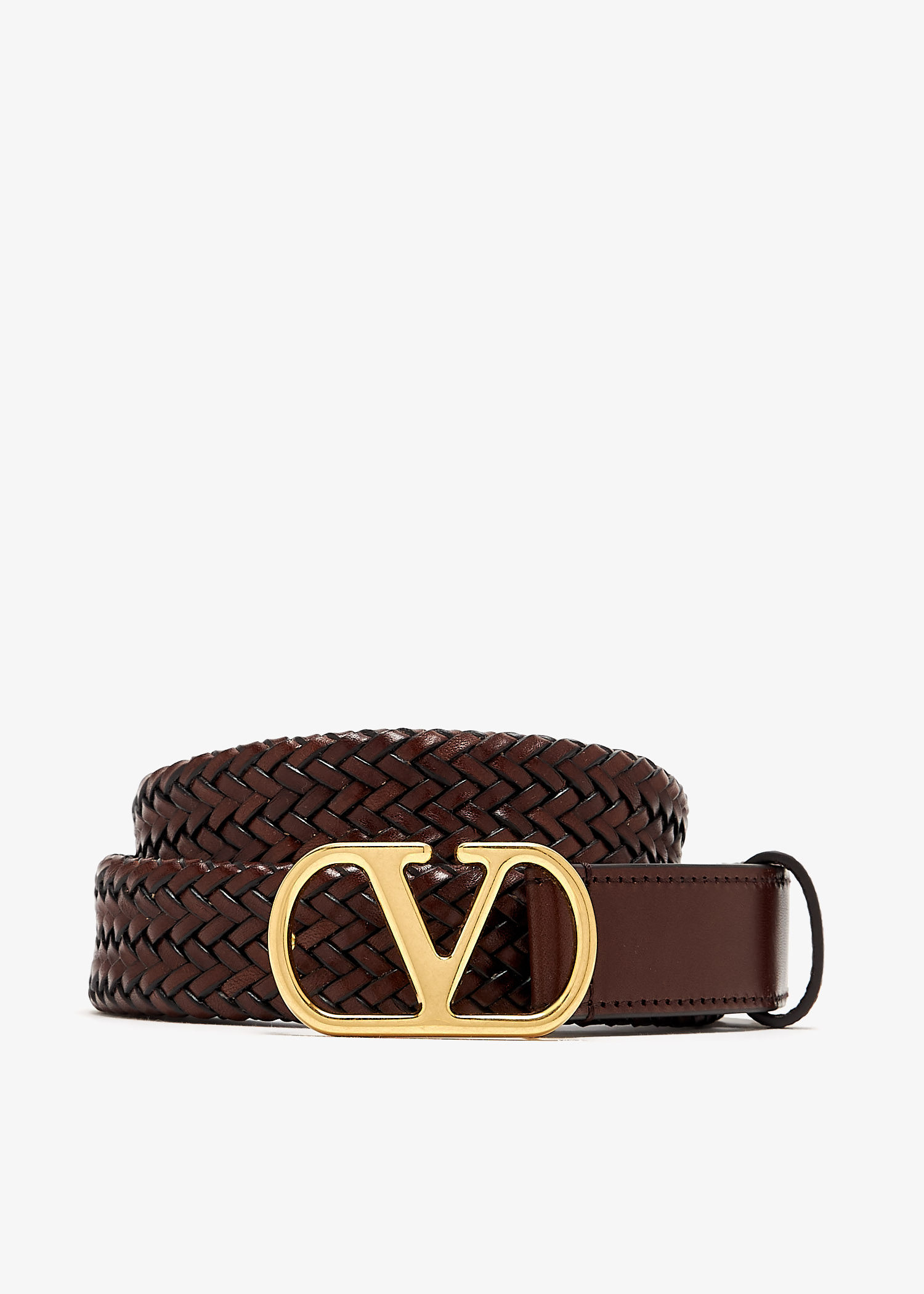 

VLogo Signature belt, Brown