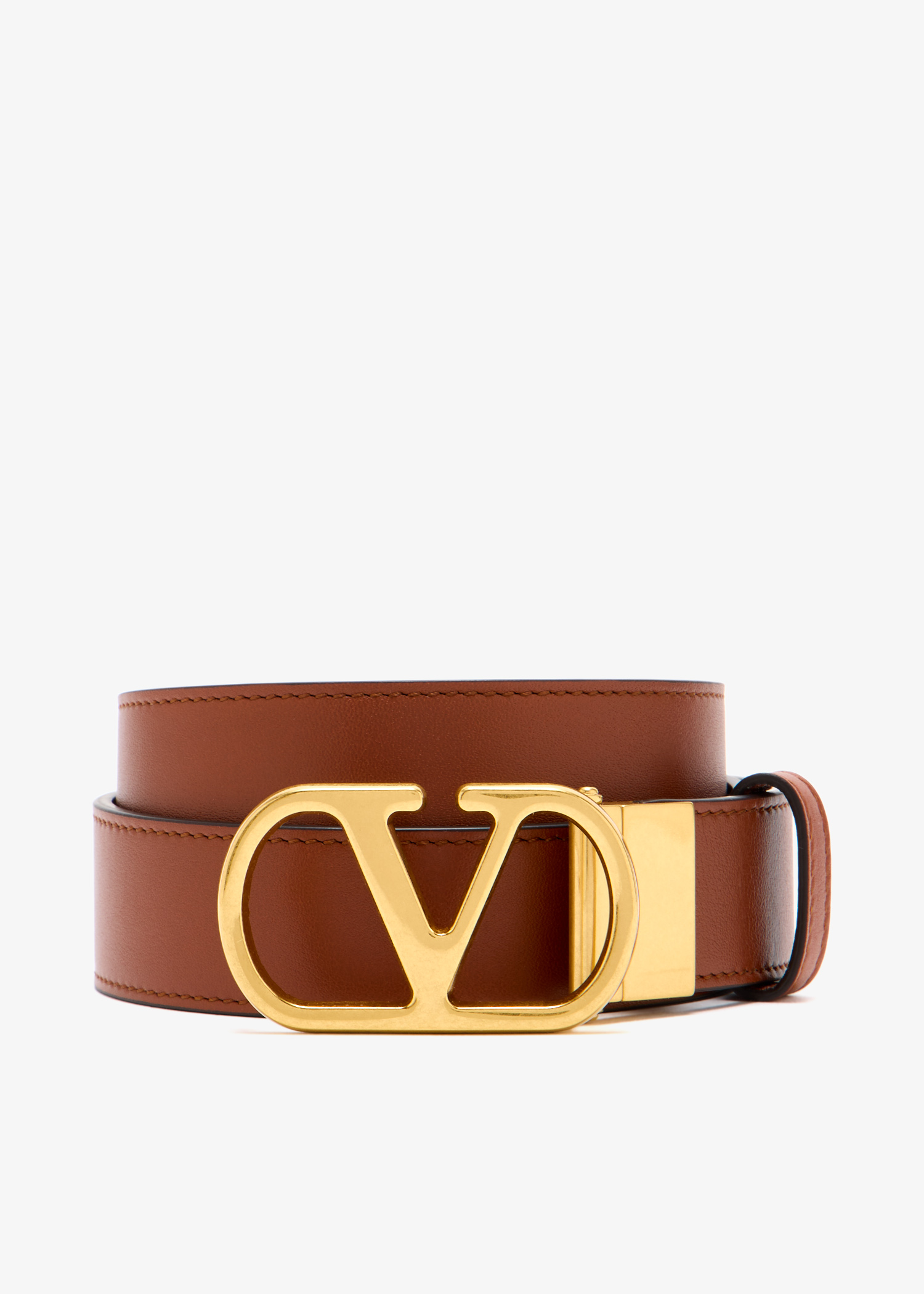 

VLogo Signature buckle belt, Brown